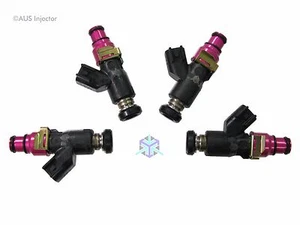 Set of 4 AUS Injectors 550 cc HIGH FLOW fit Eclipse, Lancer EVO & 240SX [C4-E] - Picture 1 of 8