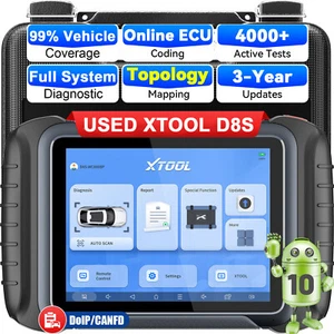 USED XTOOL D8S V2.0 ECU Coding Scanner Auto Diagnostic Tool 42+Services Topology - Picture 1 of 15
