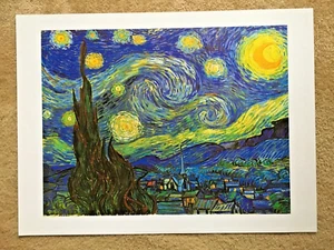 Póster artístico de Vincent Van Gogh La noche estrellada en Saint Rémy, junio de 1889 - Imagen 1 de 6