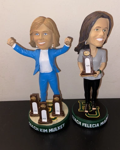 Baylor University Lady Bears Kim & Felecia Mulkey Bobbleheads Lot Of 2 Cover