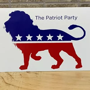 The Patriot Party Trump Löwe Vinyl Aufkleber Fenster Autoaufkleber MAGA Pro Amerika - Bild 1 von 8