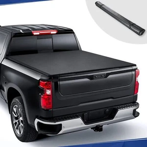 .Soft Roll Up Truck Bed Tonneau Cover for 2025 Chevy Silverado GMC Sierra 1500 - Picture 1 of 7
