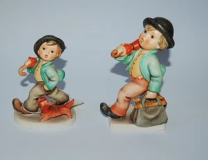 Konvolut 2 Vintage Goebel Hummel Figuren Hummels Fröhlicher Wanderer + andere - Bild 1 von 4