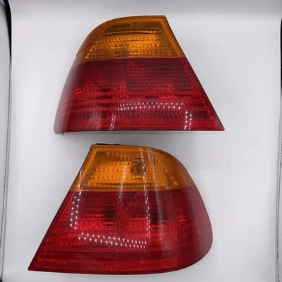 2000-2003 BMW E46 Coupe Tail Lights Pair OEM Rear Lamps 323Ci 325Ci 328Ci 330Ci - Image 1 of 4