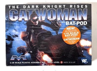 Catwoman with Bat Pod The Dark Knight Rises 1:18 Moebius Model Kit Sealed - Image 1 of 3