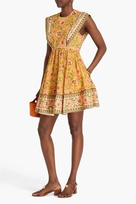 Zimmermann Junie Spliced Mini Dress Size 3 / AU 14 / US 10 - Image 1 of 4