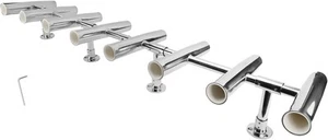 8 Tube Adjustable Fishing Rod Holder Stainless Steel Rod Rack for Boat Yacht - Foto 1 di 10