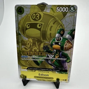 Edison (Winner Pack 2024 Oct.-Dec.) OP07-100 One Piece Promotion Cards Foil - Picture 1 of 2