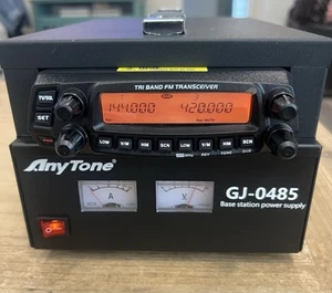🔥Tri-Band FM Transceiver High power Radio and Anytone GJ-0485 Power Supply - Picture 1 of 7
