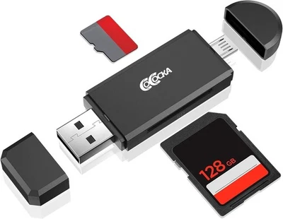 Adaptador de tarjeta Micro USB OTG a 2.0 SD, COCOCKA A MICRO  Foto 1 de 4