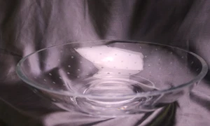 Kate Spade Lenox Large Low Bowl Larabee Dot Shallow Clear Decorative Centerpiece - Picture 1 of 6