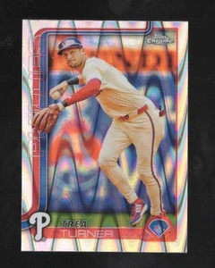 2025 Topps Chrome Baseball Trea Turner Phillies RayWave #208 - Picture 1 of 2