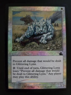 Glittering Lynx LP FOIL Prophecy MTG FREE SHIPPING - Image 1 of 2
