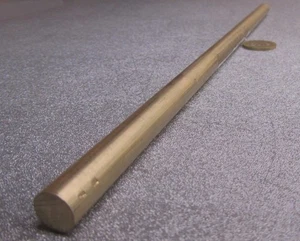 954 Legierung Lager Bronze runde massive Stange, 3/8" Durchmesser x 13 Zoll Länge - Bild 1 von 15