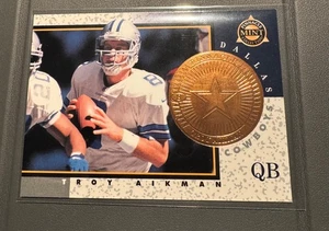 1997 Pinnacle Mint Collection NFL Bronze Troy Aikman NFL Card #5 Dallas Cowboys - Picture 1 of 3