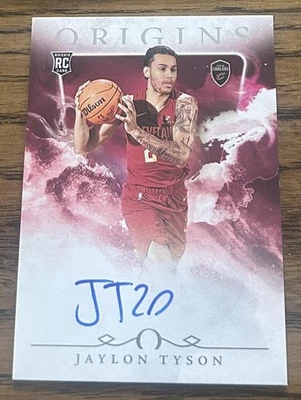 2024-25 Panini Origins #RA-JTC Джейлон Тайсон дебютант с автографом - Изображение 1 из 2