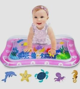Large Inflatable Water Play mat Infant Tummy Time Baby Girl Toddler Sensory Toy