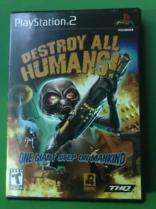 PS2 Destroy All Humans CIB (Sony PlayStation 2, 2005) Tested Works Great - Picture 1 of 4
