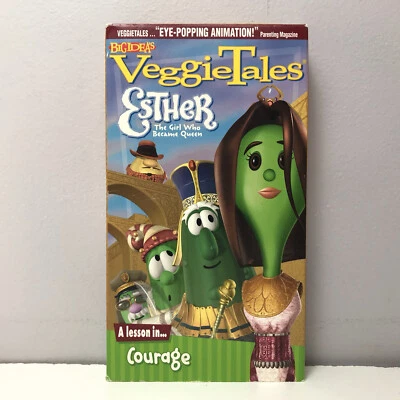VeggieTales Esther Girl Who Became Queen VHS Video Tape Courage VTG Kids Cartoon - Image 1 of 4