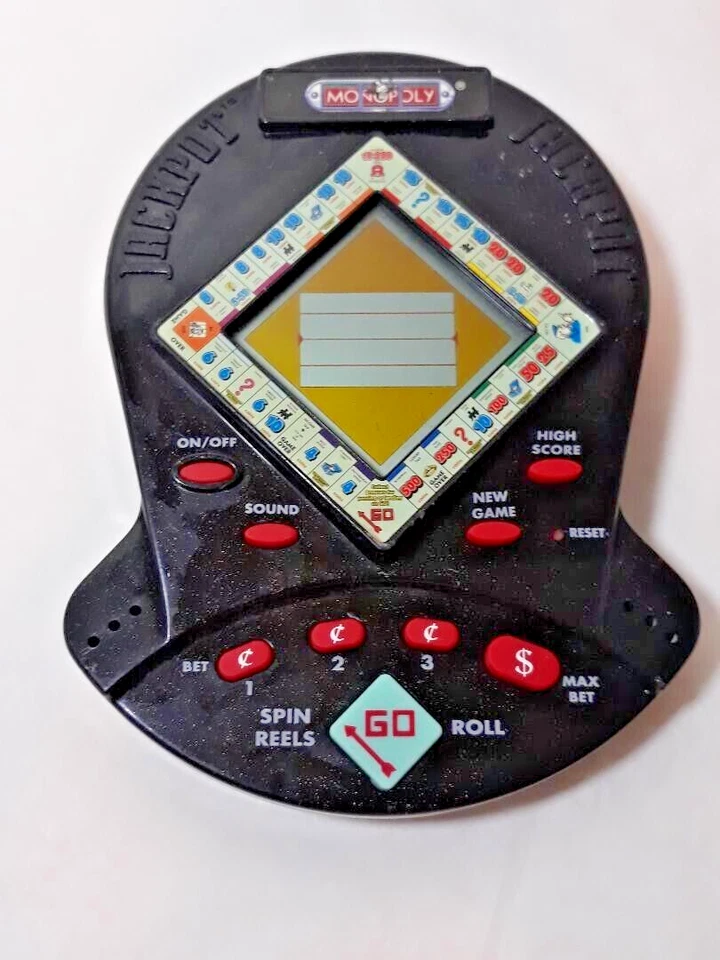 Monopoly Jackpot Juego de Máquina Tragamonedas de Casino Electrónico de Viaje de Mano 1999 Foto 1 de 4