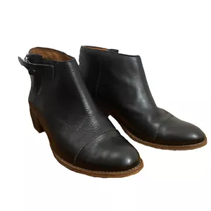 Madewell Mujer The Dakota Botín Corte Cuero Negro Bota B8034 Talla 8.5 - Imagen 1 de 13