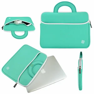 25x LOT Slim Teal Neoprene Sleeve Case Carry Cover Bag for 15" Laptop Notebook - Picture 1 of 7