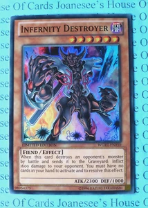 Infernity Destroyer WGRT-EN030 Super Rare Yu-Gi-Oh Card Limited Edition New - Picture 1 of 4