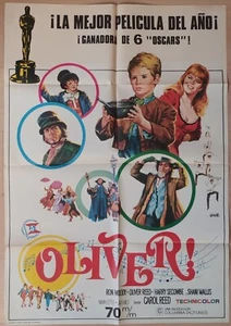 Oliver! ORIGINAL Spanish 1969 POSTER Jano unique artwork Twist Charles Dickens - Bild 1 von 3