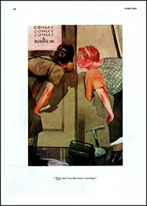 1938 Risque E. Simms Campbell cartoon no director's meeting vintage print L26 - Picture 1 of 1