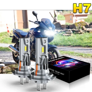 Fit Aprilia Shiver 750 900 LED Motorcycle Headlight Hi/Lo Beam 6000K White Bulbs - Picture 1 of 11