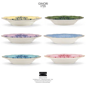 Richard Ginori Oriente Italiano - Set 6 piatti fondi cm 24 / inch 9.44 - Foto 1 di 9