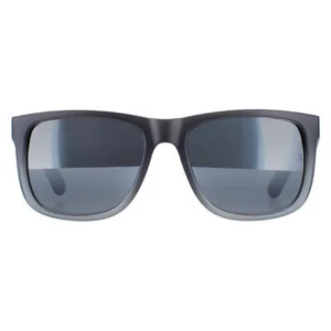 Ray-Ban Sunglasses Justin 4165 852/88 Rubber Grey Silver Mirror Gradient Large - Picture 1 of 6