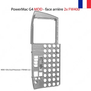 PowerMac G4 MDD 2x FW400 face arrière - bon état INCOMPATIBLE avec modèle FW800 - Photo 1/1