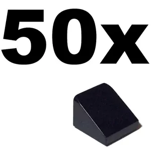 NEW LEGO - SLOPES - 1 x 1 - Black (30 1 x 1 x 2/3) x 50 - 1x1 slope - Picture 1 of 1