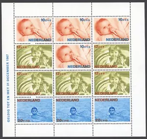 1967 Netherlands Scott #B416a, Child Welfare Mini Sheet of 12 MNH - Picture 1 of 1