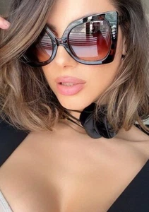 XXL OVERSIZED "Jackie" BUTTERFLY Women Sunglasses  Flat Top Square Shadz - Picture 1 of 19