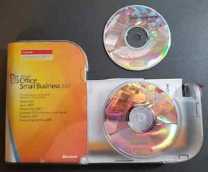 Microsoft Office Small Business 2007 mit Kontakt MGR Vollversion in Retail Box - Bild 1 von 2