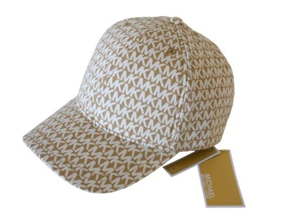 Gorra de béisbol Michael Kors mujer hombre algodón hueso