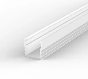 2m surface EH2 LED profile extrusion channel painted white, diffuser strip - Picture 1 of 7