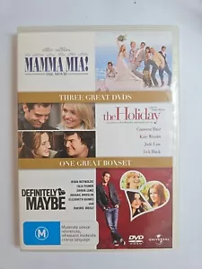 Mamma Mia / The Holiday / Definitely Maybe - DVD - Region 4 🇦🇺 FREE AU POST - Bild 1 von 5