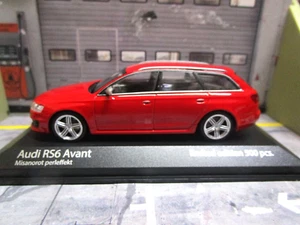 AUDI RS6 RS 6 Quattro Avant 2007 station wagon C6 rosso rosso Minichamps SP 1:43 - Foto 1 di 4