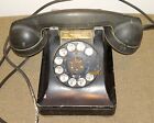Téléphone de bureau vintage noir années 1940 Bell Systems - non testé