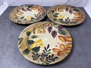 3 SHADOWWOOD Home Trends 11 3/8" SPEISETELLER Blumen Herbst Blätter - Bild 1 von 8