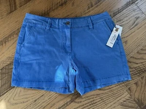 NWT Land N Sea Periwinkle Blue Chino Shorts Cotton 6 - Picture 1 of 3