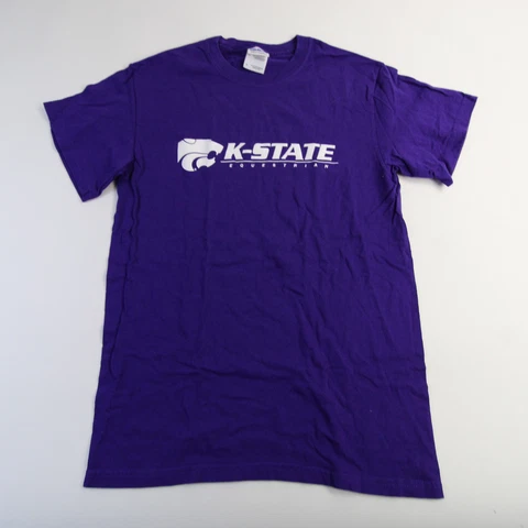 Kansas State Wildcats Gildan Ultra Cotton Short Sleeve Shirt Men's Purple Used Cover