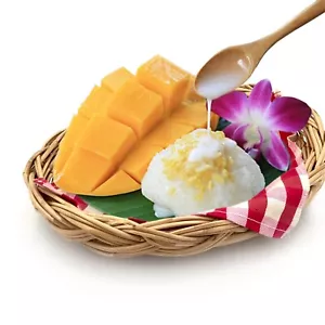 2PC Fish & Chips Rattan serving basket sticky rice Vegetables Bread Food - Picture 1 of 7