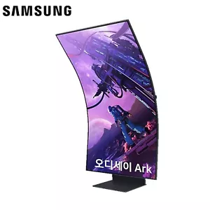 SAMSUNG Odyssey Ark S55BG970 Curved 55" Monitor 4K UHD 165Hz AMD Freesync 1ms - Picture 1 of 9