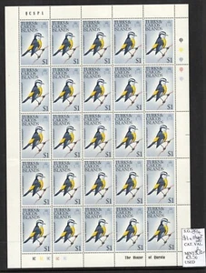 Turks & Caicos 1973 Birds a complete sheet 25 of the $1 mint n.h (2024/02/25#04) - Picture 1 of 1