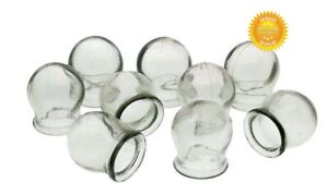 3-24 pcs USSR Glass Fire Cupping Cups Vintage Jars Health Medical Massage