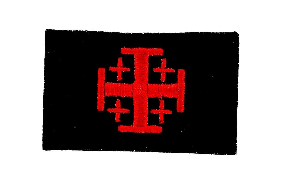 Flag patch patches templar knights jerusalem cross tactical indifdel crusader bl - Image 1 of 1